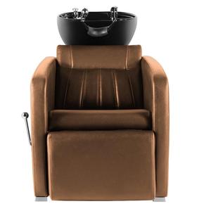 Nouvelle chaise de lavage en cuir synthétique durable anti-taches pour lavabo en porcelaine, couleurs personnalisables, levage manuel des pieds, pour salon - Product Image 2