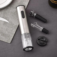 Ouvre-vin électrique automatique Kit d'ouvre-vin en acier inoxydable à piles