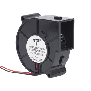 SYD/OEM YD7530HBL EC 브러시리스 블로워 팬 75x75x30mm 110-240V 3500RPM 고속 대용량 저소음 PWM 속도 제어 - Product Image 2