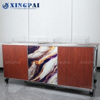 Équipement de banquet d'hôtel XINGPAI table de buffet oblongue buffet pliable moderne table centrale de restauration à Dubaï