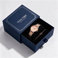 Coffret Cadeau de Luxe Personnalisé pour Bijoux et Montres, Biodégradable, Finition Mate, Revêtement UV, Embossage, Boîte à Tiroir