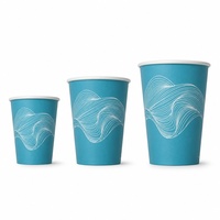 Gobelets en papier à paroi simple personnalisés biodégradables et compostables écologiques 8oz 10oz 12oz 16oz en gros