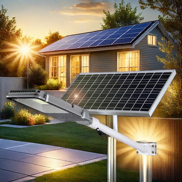 1000W 660Leds 10000Lm Fixture 120 Watt Led 300 Watts 4 Sided 90 3 Cobs Powered 20W 400W Split Solar Street Light With Plc System