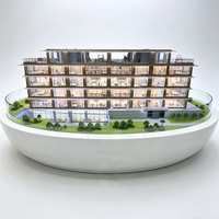 Maqueta Arquitectónica Personalizada de Apartamento Residencial, Modelo a Escala con Diseño Interior Visible para Oficina de Ventas Inmobiliarias