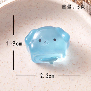 CHENXI Nuevo y Adorable Mini Colgante de Plástico Luminoso con Forma de Galleta y Gato para Bolsos, Llavero DIY, Accesorio de Dibujos Animados para Bebés y Niños - Product Image 6