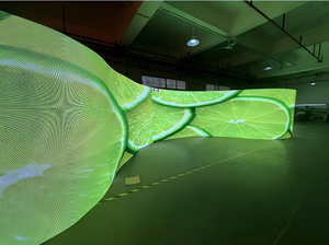 OEM flexible incurvé d'intérieur/extérieur d'OEM 5V SDK d'affichages de bienvenue de souterrains de magasins de détail de centres commerciaux de l'affichage d'écran de la location <span class=keywords><strong>LED</strong></span> 3.91mm - Product Image 5