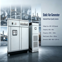 Générateur de puissance réactive statique SVG, utilisé pour la stabilisation du réseau électrique, dispositif de compensation de puissance réactive dynamique 50/60Hz IP20