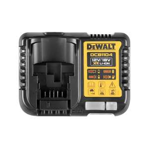 Chargeur de batterie Li-Ion DeWalt DCB1104 12V 18V pour outils électriques - Product Image 1