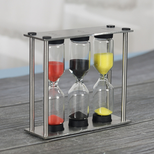 Timer per Tè in Metallo Perfetto 3 4 5 <span class=keywords><strong>Minuti</strong></span> <span class=keywords><strong>Tre</strong></span> in Uno Clessidra per Preparazione del Tè - Product Image 3