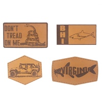 Fabricant d'étiquettes en cuir véritable véritable avec logo laser personnalisé Accessoires pour vêtements Patches en denim