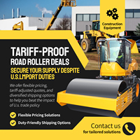 Matériel de construction : Rouleaux compresseurs hydrauliques à tambour simple ou double, de 1 à 8 tonnes
