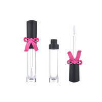 Tubes de gloss à lèvres vides uniques et mignons avec nœud et capuchon papillon, 8 ml, en plastique, pour emballage de gloss
