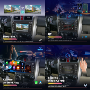 Radio de Coche Android Podofo de 7'' 2+64GB, Estéreo con Carplay Inalámbrico, Android Auto, Wifi, DVR, GPS para <span class=keywords><strong>Honda</strong></span> CR-V 2007-2011, Proveedor al por Mayor - Product Image 2