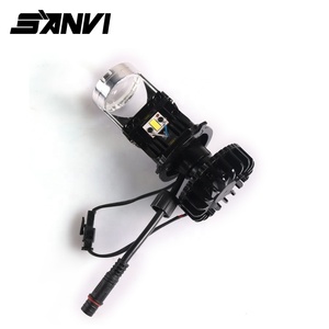 2023 SANVI Wholesale 12v 28w 5000K 2500lm High Low Beam MINI Bi-xenon Projector LED Lights Car LED Headlight <b>H4</b> Mini LED Lights - Product Image 3