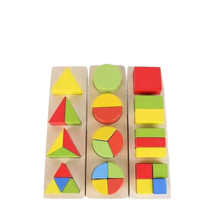 Gioco Educativo Montessori, Puzzle Geometrico 3D, Versione Mosaico di Abbinamento Forme, Giocattoli in Legno per Bambini - Product Image 1