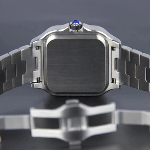 Reloj de Lujo para Hombre de Alta Calidad con Incrustaciones de Cristales, Esfera Cuadrada con Números Romanos, Reloj de Moda con Calendario - Product Image 3