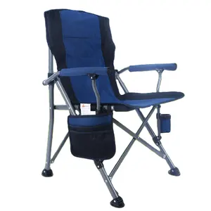 WOQI Outdoor Wholesale High Quality Lightweight Large Size Foldable Beach Camping Chair Picnic Fishing Chair