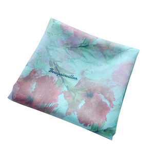 Mouchoir <span class=keywords><strong>femme</strong></span> impression numérique crêpe fleurs roses et rouges <span class=keywords><strong>tissu</strong></span> d'emballage furoshiki durable japonais - Product Image 5