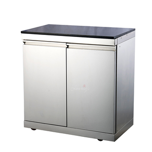 Ensemble de meubles d'extérieur de cuisine et de jardin de qualité supérieure en acier inoxydable pour la cuisine d'extérieur îlot barbecue avec évier intégré - Product Image 4