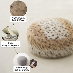 <span class=keywords><strong>Housse</strong></span> <span class=keywords><strong>de</strong></span> pouf ronde en imitation <span class=keywords><strong>fourrure</strong></span> animale, design original, décoration d'intérieur, coussin <span class=keywords><strong>de</strong></span> sol moelleux, pouf <span class=keywords><strong>de</strong></span> salon - Product Image 4