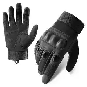 Gants tactiques à doigts complets avec protection dure des articulations pour le tir, la randonnée et la chasse en moto