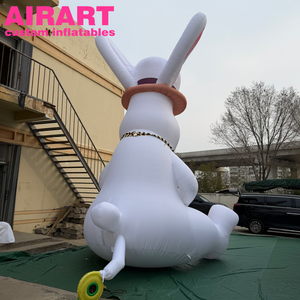 Lapin blanc gonflable géant avec montre à gousset, <span class=keywords><strong>personnage</strong></span> d'<span class=keywords><strong>Alice</strong></span> <span class=keywords><strong>au</strong></span> <span class=keywords><strong>pays</strong></span> <span class=keywords><strong>des</strong></span> <span class=keywords><strong>merveilles</strong></span> pour événement - Product Image 2