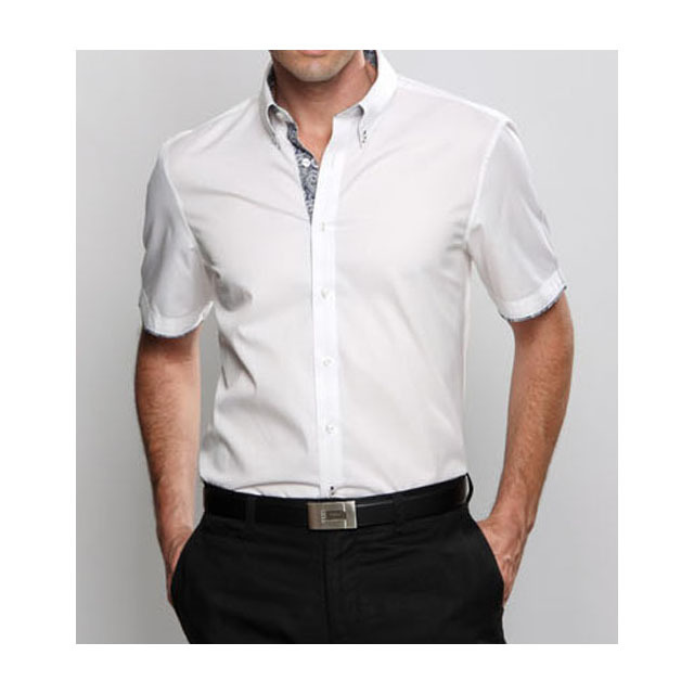 CUSTOM Men s Shirt Patchwork White