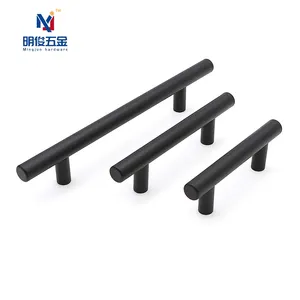 Atacado Móveis Hardware Armário De Cozinha Handle T Bar Handle Armário Manijas Para Muebles Móveis Handle Aço Inoxidável