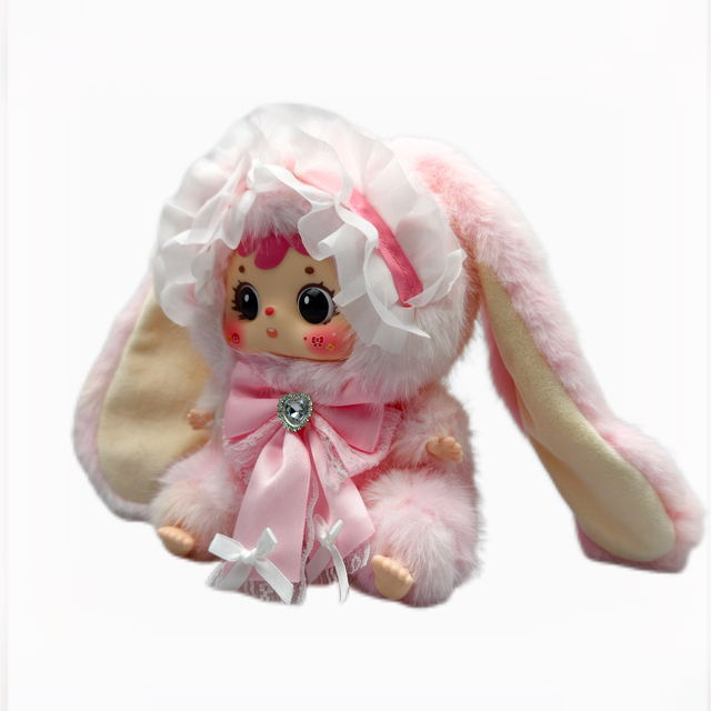 Kawaii Bunny Plush Blind Box Mystery Doll Cute Rabbit Pendant Keychain Collectible Toy Gift Soft Fluffy Huggable Trendy Figure