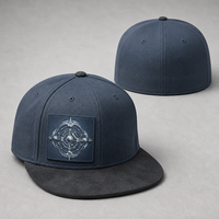 Cappello da Baseball Strutturato a 6 Pannelli Stile 59 con Etichetta Personalizzata, Streetwear Urbano Gotico con Ricamo 3D e Visiera Curva