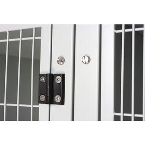 Kalın paslanmaz çelik katlanır köpek kedi kafesi Pet kafesleri - Product Image 3