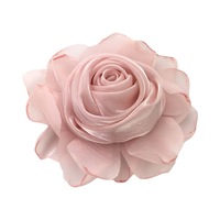 Accessoires de mode quatre saisons BHD8 : Collier et accessoires vestimentaires DIY en rose vif à bords brûlés de 8 cm
