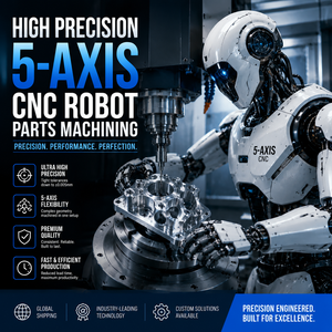 บริการงานกลึง CNC สำหรับชิ้นส่วนหุ่นยนต์ฮิวแมนนอยด์ ชิ้นส่วนข้อต่อและโครงสร้างที่มีความแม่นยำสูง ชิ้นส่วนกลึง CNC - Product Image 1