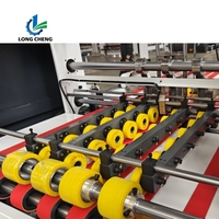 Machine automatique de production de boîtes en carton à grande vitesse avec roulement à billes pour l'emballage alimentaire et des boissons, plieuse-colleuse à colle thermofusible