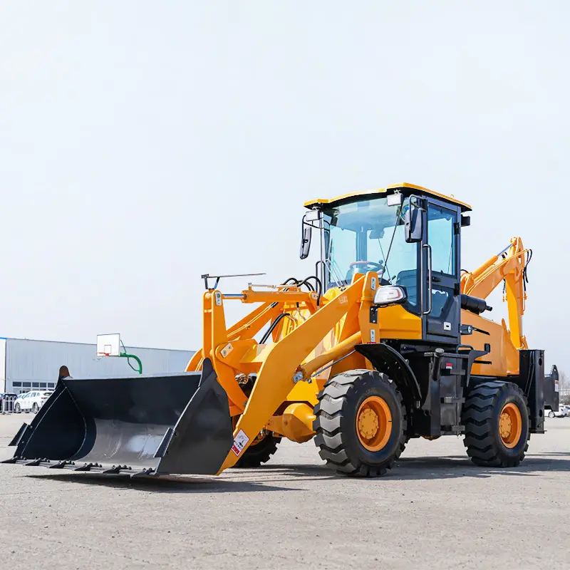 Sdyd loại mới backhoe loader 4x4 mini bánh xe tải với backhoe EPA động cơ