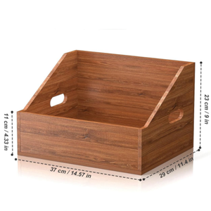 Caja de almacenamiento de álbumes, organizador de discos, decoración del hogar y exhibición de colección, almacenamiento de discos de vinilo de madera personalizado - Product Image 4