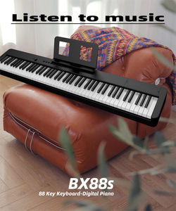 <span class=keywords><strong>Piano</strong></span> numérique léger pour débutants, 88 touches lestées, clavier pleine taille, portable, connecteur MIDI USB, autocollants, pour débutants et adultes - Product Image 3