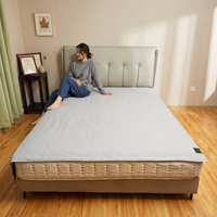 Drap de lit conducteur en fibre d'acier inoxydable, tissu de base en coton et polyester, structure résistante, linge de lit facile à laver au quotidien