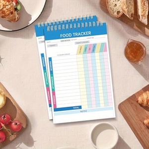 Diari del diario del taccuino del Tracker <span class=keywords><strong>alimentare</strong></span> rilegato a spirale per il monitoraggio delle calorie carboidrati Le abitudini alimentari dei macronutrienti hanno reso carta resistente - Product Image 2