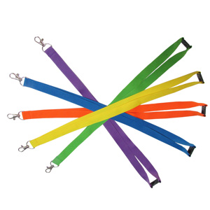 Lanières vierges de différentes couleurs avec logo personnalisé, avec clip de sécurité et dispositif de sécurité détachable, en stock - Product Image 2