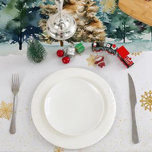 Mantel con Diseño de Árbol de Navidad, Venta al por Mayor de Fábrica China, para Decoración de Cocina, Hogar, Fiestas, Rectangular, Tema Navideño - Product Image 3