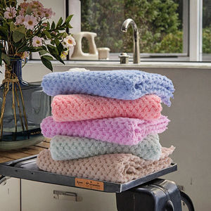 Serviettes de cuisine en coton de haute qualité, séchage rapide, jetables, impression OEM, réutilisables, en lin uni, durables et économiques - Product Image 3