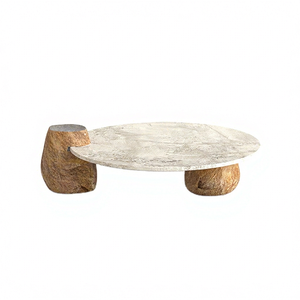 OEM Italian Luxury Modern Calacatta Viola Marble <b>Square</b> <b>Side</b>/Coffee <b>Table</b> Steel Frame Durable Easy Clean for Home Office Living - Product Image 1