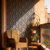 Brique murale en ciment de haute qualité au design créatif pour la décoration intérieure de la maison, chambre à coucher, brique carrée 3D