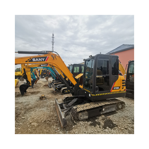 Mini-excavatrice d'occasion Sany SY60 de 6 tonnes, marque chinoise, engin de construction sur chenilles, avec moteur d'origine pour Sany - Product Image 1