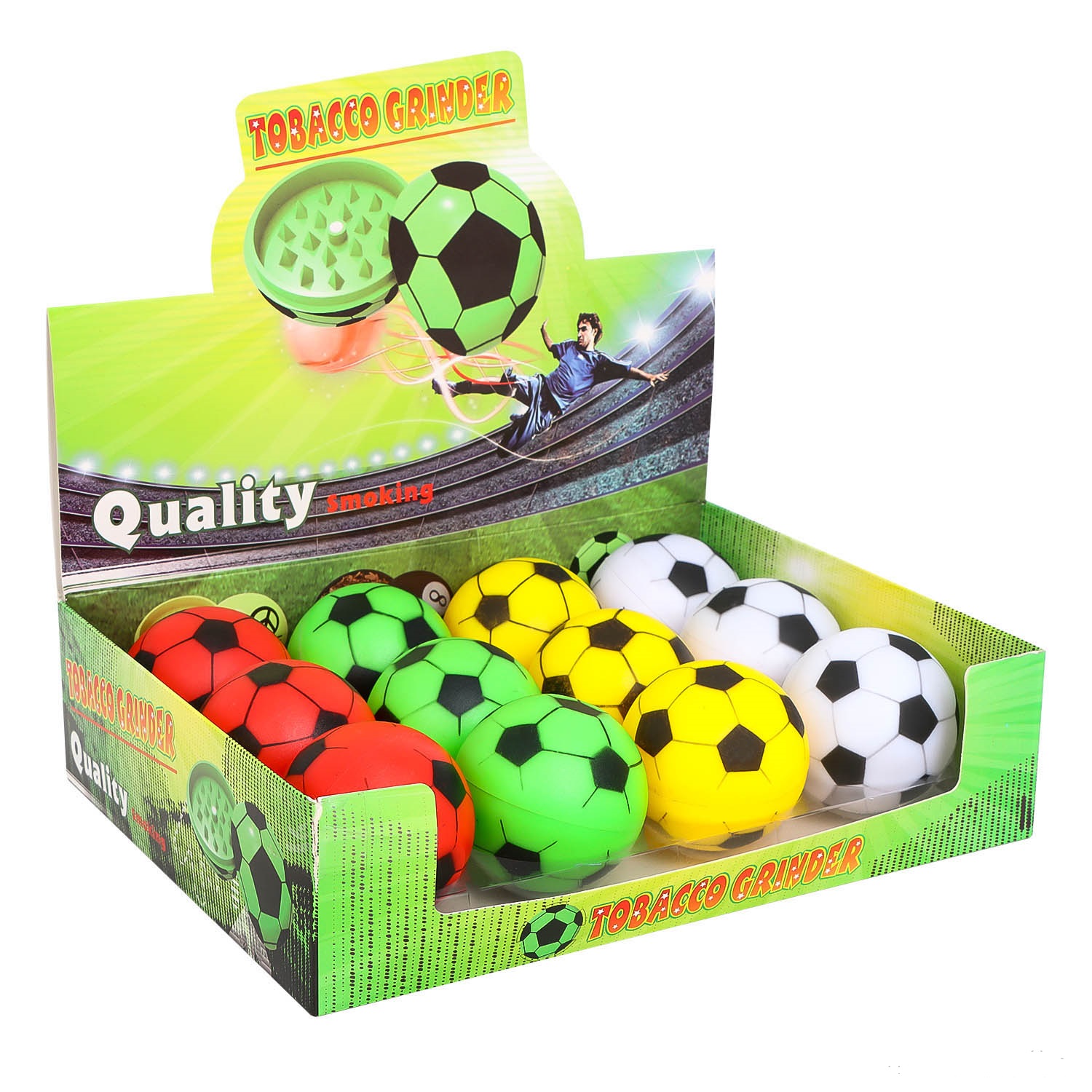 wholesale tobacco grinders Wholesale Football Shape Plastic Tobacco Grinders 2 Layers Herb Grinders  Various Design Display Boxes Packaging Smoking Grinders| Alibaba.com