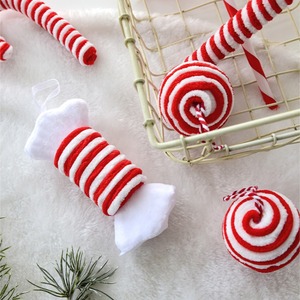 <span class=keywords><strong>Navidad</strong></span> gran franela suave sensación caramelo bastón bola decoración árbol <span class=keywords><strong>de</strong></span> <span class=keywords><strong>Navidad</strong></span> adornos colgantes-decoración perfecta para fiesta <span class=keywords><strong>de</strong></span> vacaciones - Product Image 4