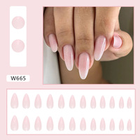 Nouvelles Faux Ongles ABS à Couverture Complète à Coller, Forme Cercueil Moyenne, Qualité Supérieure, Design Personnalisé, Blanc Lait, Vente en Gros