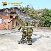 Costume de dinosaure réaliste Velociraptor à pattes cachées pour adultes, My Dino DC040, Halloween