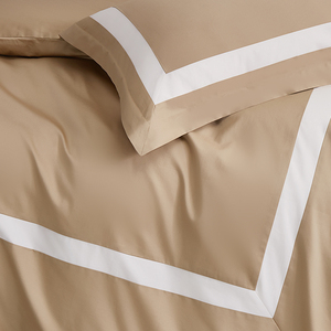 Juego de Ropa de Cama Alenhome Emile, Colección de Hotel de Lujo de 5 Estrellas, 100% Algodón, Personalizable, con Borde de Panel en Contraste - Product Image 4